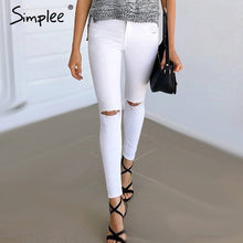 Load image into Gallery viewer, White demin jeans
