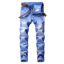 Load image into Gallery viewer, Slim fit straight jeans in blue