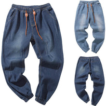 Load image into Gallery viewer, Denim-looking pants in blue