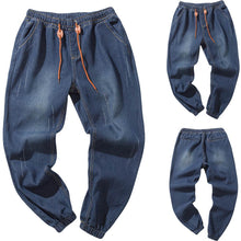 Load image into Gallery viewer, Denim-looking pants in blue